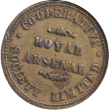 1900 TOKEN ROYAL ARSENAL - WORLD COINS - Cambridgeshire Coins