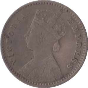 1900 TWO ANNAS INDIA - SILVER WORLD COINS - Cambridgeshire Coins