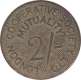1900 TWO SHILLING TOKEN LONDON COOPERATIVE - OTHER TOKENS - Cambridgeshire Coins