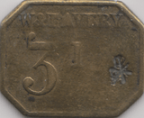 1900 W.T AVERY ONE DRACHM - OTHER TOKENS - Cambridgeshire Coins