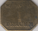1900 W.T AVERY ONE DRACHM - OTHER TOKENS - Cambridgeshire Coins