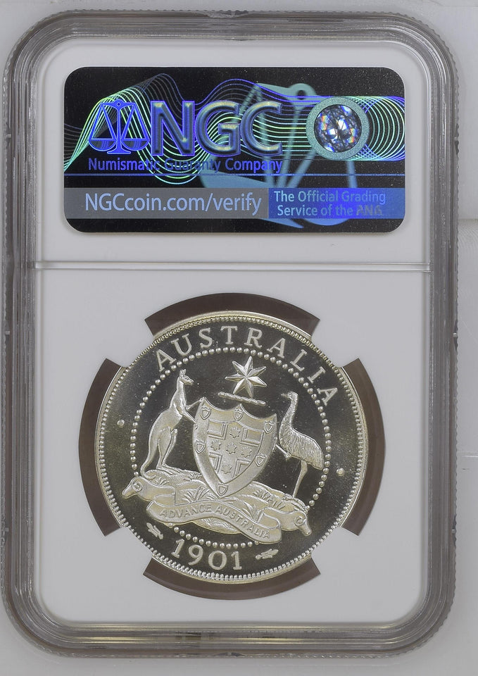 1901 - DATED SILVER 4 SHILLING AUSTRALIA 2008 INA RETRO ISSUE NGC PF 68 ULTRA CAMEO - NGC SILVER COINS - Cambridgeshire Coins