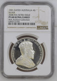1901 - DATED SILVER 4 SHILLING AUSTRALIA 2008 INA RETRO ISSUE NGC PF 68 ULTRA CAMEO - NGC SILVER COINS - Cambridgeshire Coins