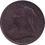 1901 FARTHING ( AUNC ) - FARTHING - Cambridgeshire Coins