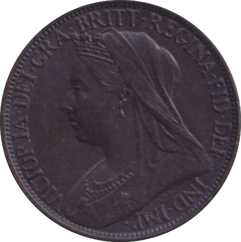 1901 FARTHING ( AUNC ) - FARTHING - Cambridgeshire Coins