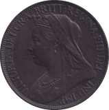 1901 FARTHING ( AUNC ) - FARTHING - Cambridgeshire Coins