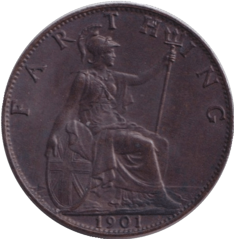 1901 FARTHING ( AUNC ) - FARTHING - Cambridgeshire Coins