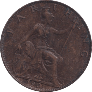1901 FARTHING ( GF ) - FARTHING - Cambridgeshire Coins