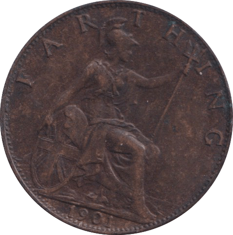 1901 FARTHING ( GF ) - FARTHING - Cambridgeshire Coins