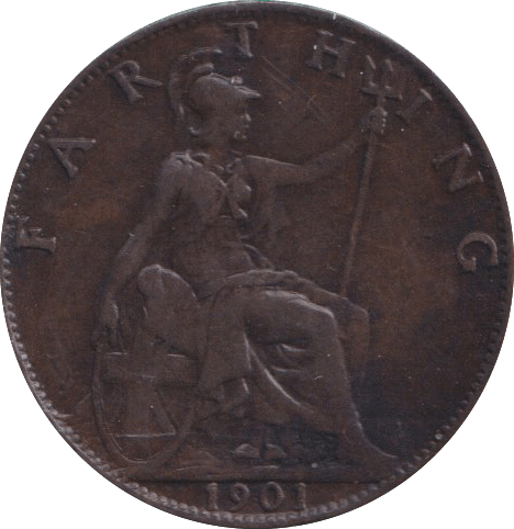 1901 FARTHING ( GF ) - FARTHING - Cambridgeshire Coins
