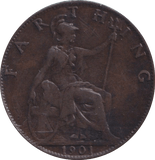 1901 FARTHING ( GF ) - FARTHING - Cambridgeshire Coins
