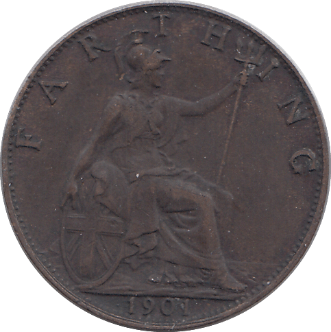 1901 FARTHING ( GVF ) - HALFPENNY - Cambridgeshire Coins