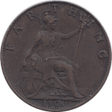 1901 FARTHING ( GVF ) - HALFPENNY - Cambridgeshire Coins
