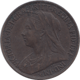 1901 FARTHING ( GVF ) - HALFPENNY - Cambridgeshire Coins