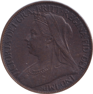 1901 FARTHING ( UNC ) - FARTHING - Cambridgeshire Coins
