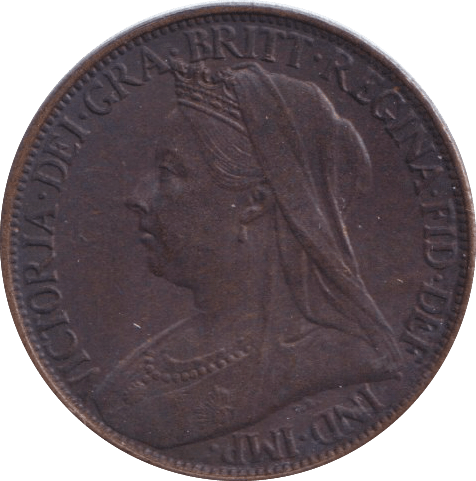 1901 FARTHING ( UNC ) - FARTHING - Cambridgeshire Coins