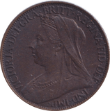 1901 FARTHING ( UNC ) - FARTHING - Cambridgeshire Coins