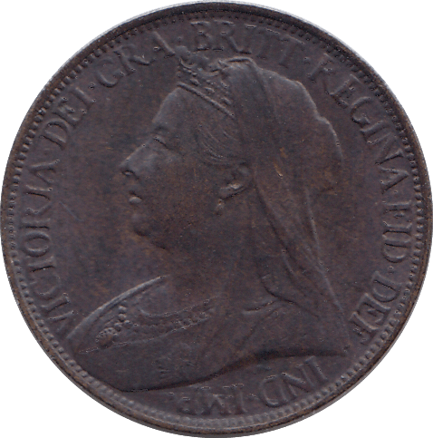 1901 FARTHING ( UNC ) - FARTHING - Cambridgeshire Coins