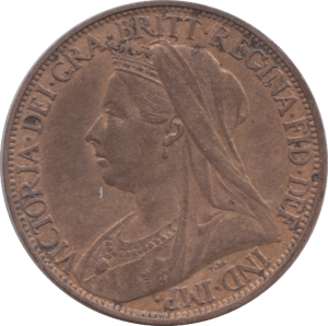 1901 FARTHING ( UNC ) - Farthing - Cambridgeshire Coins