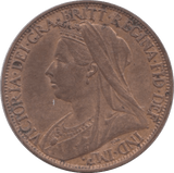 1901 FARTHING ( UNC ) - Farthing - Cambridgeshire Coins