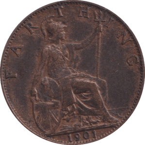 1901 FARTHING ( VF ) - FARTHING - Cambridgeshire Coins