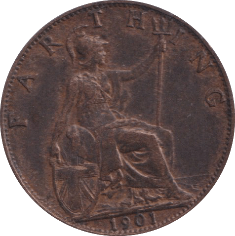 1901 FARTHING ( VF ) - FARTHING - Cambridgeshire Coins