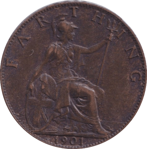 1901 FARTHING ( VF ) - FARTHING - Cambridgeshire Coins