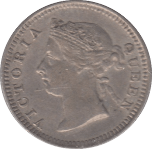 1901 FIVE CENTS STRAIT SETTLEMENTS - WORLD COINS - Cambridgeshire Coins