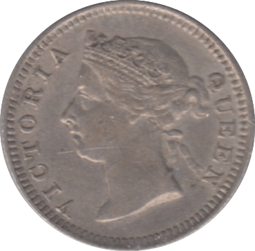 1901 FIVE CENTS STRAIT SETTLEMENTS - WORLD COINS - Cambridgeshire Coins