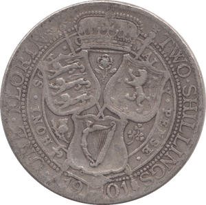 1901 FLORIN ( FINE ) - FLORIN - Cambridgeshire Coins