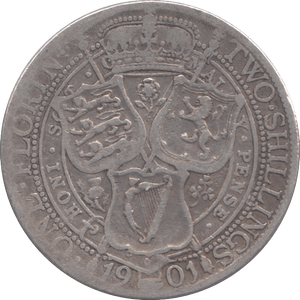 1901 FLORIN ( FINE ) - FLORIN - Cambridgeshire Coins