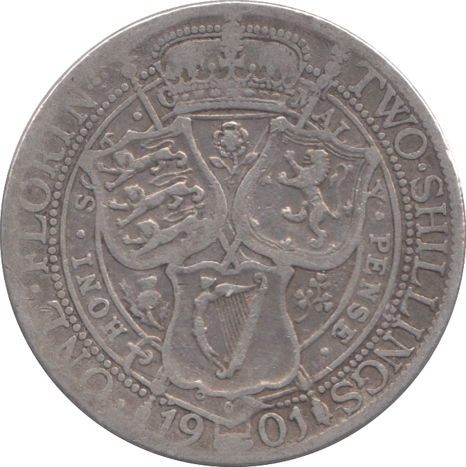 1901 FLORIN ( FINE ) - FLORIN - Cambridgeshire Coins