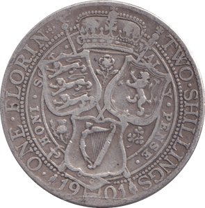 1901 FLORIN ( FINE ) - FLORIN - Cambridgeshire Coins