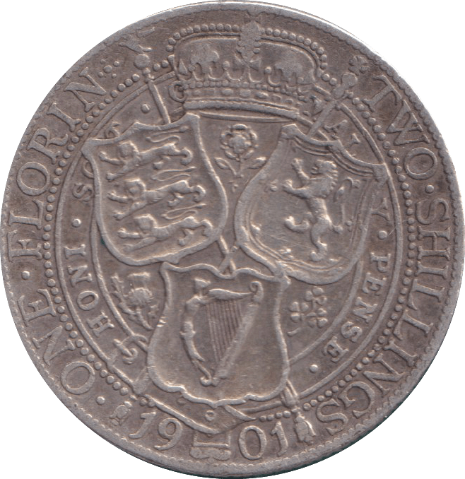 1901 FLORIN ( GF ) - FLORIN - Cambridgeshire Coins
