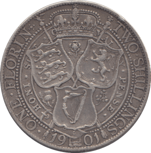 1901 FLORIN ( GF ) - FLORIN - Cambridgeshire Coins