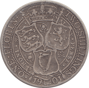 1901 FLORIN ( GF ) - FLORIN - Cambridgeshire Coins