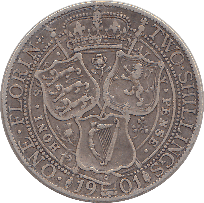 1901 FLORIN ( GF ) - FLORIN - Cambridgeshire Coins