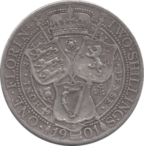 1901 FLORIN ( GF ) - FLORIN - Cambridgeshire Coins