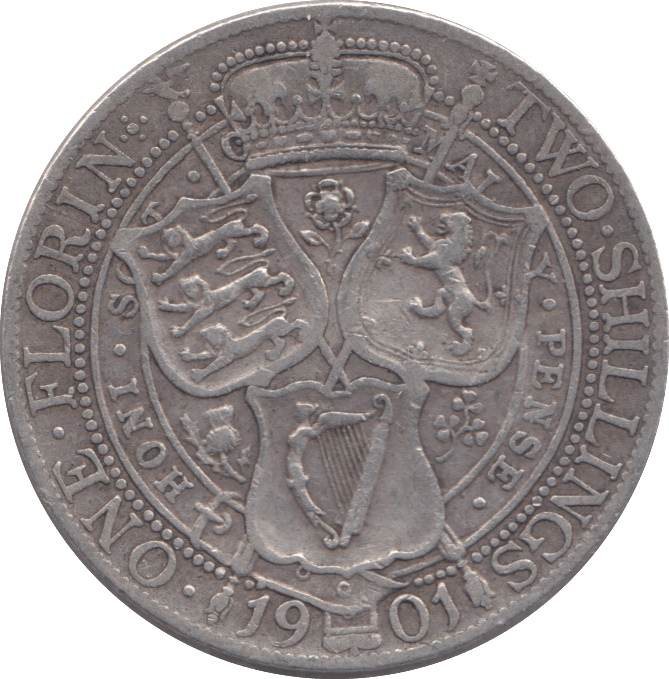 1901 FLORIN ( GF ) - FLORIN - Cambridgeshire Coins