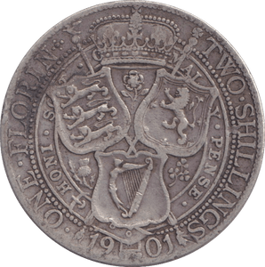 1901 FLORIN ( GF ) - FLORIN - Cambridgeshire Coins