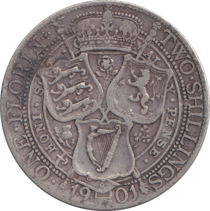 1901 FLORIN ( GF ) - FLORIN - Cambridgeshire Coins