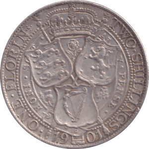 1901 FLORIN ( VF ) - FLORIN - Cambridgeshire Coins