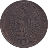 1901 GIGANTIC WHEEL COMMEMORATIVE MEDALLION - MEDALS & MEDALLIONS - Cambridgeshire Coins