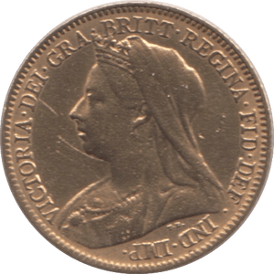 1901 GOLD HALF SOVEREIGN ( GVF ) - Half Sovereign - Cambridgeshire Coins