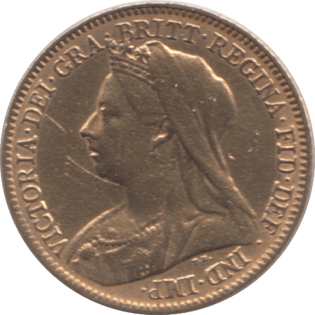 1901 GOLD HALF SOVEREIGN ( GVF ) - Half Sovereign - Cambridgeshire Coins