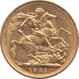 1901 GOLD SOVEREIGN ( AUNC ) MELBOURNE MINT - SOVEREIGN - Cambridgeshire Coins