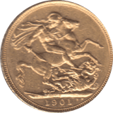 1901 GOLD SOVEREIGN ( GVF ) - SOVEREIGN - Cambridgeshire Coins