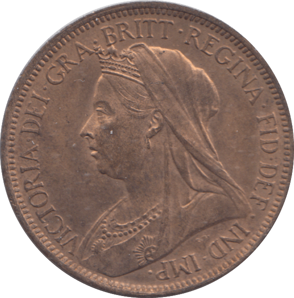 1901 HALF PENNY ( AUNC ) - HALFPENNY - Cambridgeshire Coins