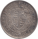 1901 HALFCROWN ( AUNC ) - HALFCROWN - Cambridgeshire Coins