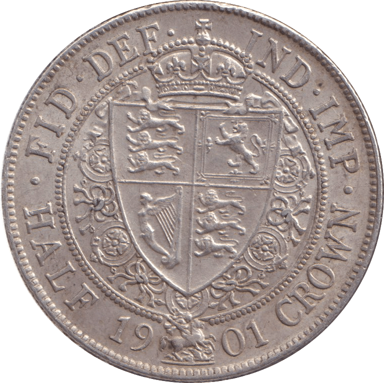 1901 HALFCROWN ( AUNC ) - HALFCROWN - Cambridgeshire Coins